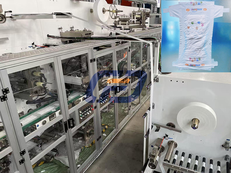 High Speed Baby T Shape Diaper Machine